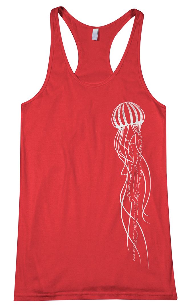 Jellyfish Tank Top - Jellyfish Shirt - Nautical Tank Top